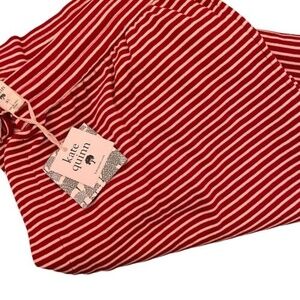 Kate Quinn Mens Organic Pajama Pant Red White Size XL